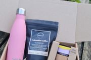 SoleCup Gift Set - Travel Mug, Columbian Coffee and Pink Bottle