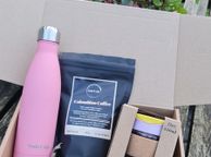 main image for ad SoleCup Gift Set - Travel Mug, Columbian Coffee and Pink Bottle