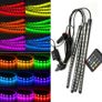 Car Interior 72 LED Strip Lights RGB Remote USB 4PCS RGB Remote Music Control Image 2