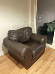 Italian Genuine Leather Armchair,  Sofitalia