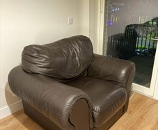 Italian Genuine Leather Armchair,  Sofitalia