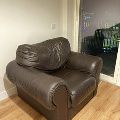 Italian Genuine Leather Armchair,  Sofitalia