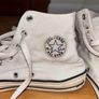 Womens White Converse Image 3