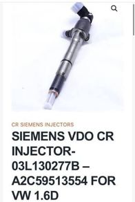 New Injectors  Audi, Vw, Seat,skoda  1.6 Tdi