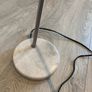 Brush nickel globe lamp with marble base Image 2