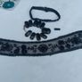 vintage Tin box, vintage glass beads, vintage lace Haberdashery Image 3