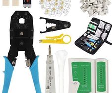 Network Tool Kit RJ11 CAT5 CAT6 Crimping Tools Network LAN Cable Tester Repair Computer Maintenance Ethernet Tool Kit Wire Stripper Tool (FREE POSTAGE)