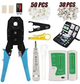 Network Tool Kit RJ11 CAT5 CAT6 Crimping Tools Network LAN Cable Tester Repair Computer Maintenance Ethernet Tool Kit Wire Stripper Tool (FREE POSTAGE)
