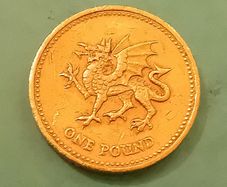 1995 UK one pound coin