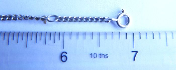Vintage 925 Sterling Silver Identity Bracelet length 7" - 3,9g