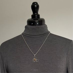 Stainless steel Celtic knot with chain
