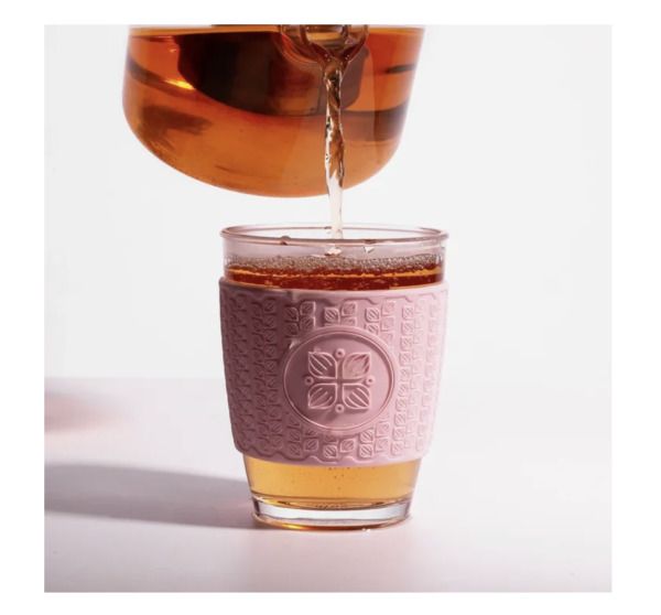 Funk My World - Pink Eco-Friendly Travel Mug Borosilicate Glass - 12oz Barrister Friendly