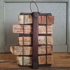 1920s Irish Railway Conductor Ticket Rack Holder