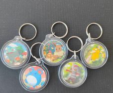 Pokemon Card Keyrings