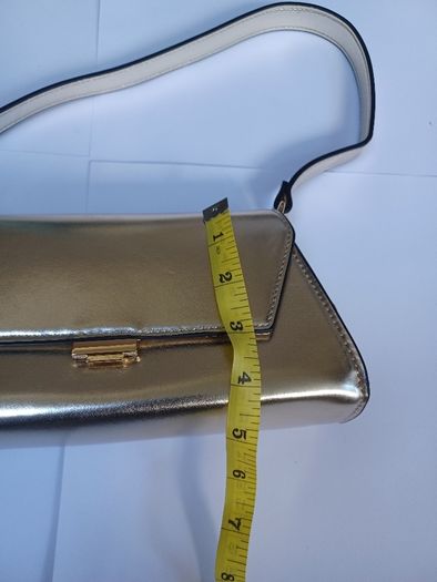New Gold Metallic Shoulder Bag