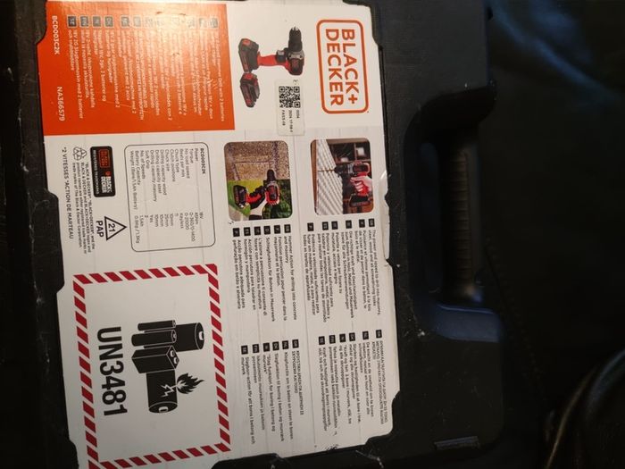 black and Decker cordless hammer drill