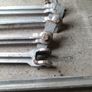 Rare 1859 Victorian Wrought Iron Roof Truss Rods  Salvaged from The Malt House, Dublin (Set of 6) Image 5
