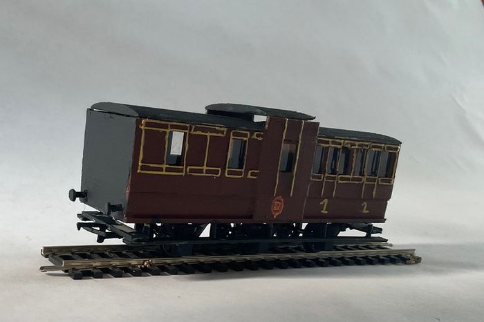 M.G.W.R. 6 wheel coach 3rd class railway model many available