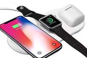 Airpower Wireless Charger Pad,3 in 1 Qi Wireless Charger Holder for IWatch iPhone Airpods,Wireless Charger for IphoneX 8/8Plus/ Samsung S9/S8/Plus (3 in 1 Wireless Charger)