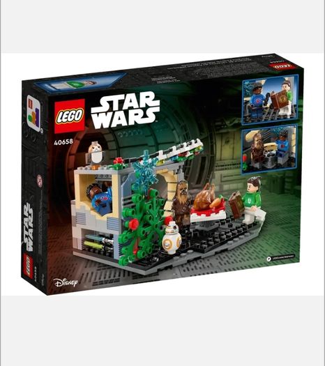 Retired Christmas Lego 40658 Star Wars Millennium Falcon Holiday Diorama