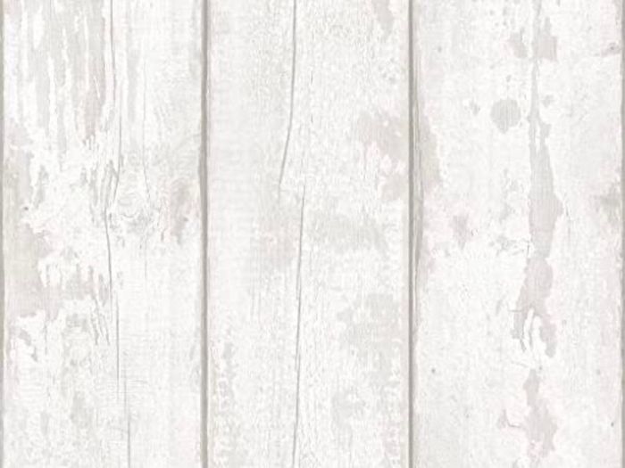 Grey Washed Wood Wallpaper - Panel Effect - Natural Weathered - Photographic Style - Realistic