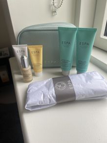 ESPA Travel sizes and pouch