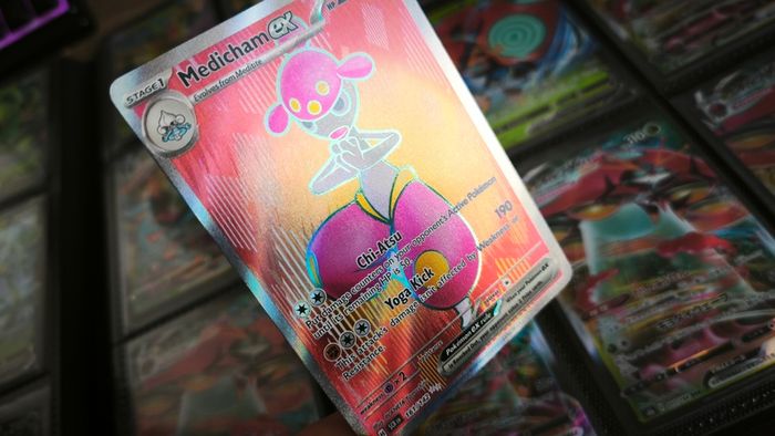 Medicham EX ! Full Art ! Ultra Rare ! from Stellar Crown Set ! 2024 ! Pokemon Card !