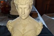 Beautiful Rare Old Parian Ware Bust Queen Alexandra (wife of King Edward VII) and was produced by the renowned British firm Robinson &amp; Leadbeater, This bust was  produced 1897