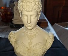 Beautiful Rare Old Parian Ware Bust Queen Alexandra (wife of King Edward VII) and was produced by the renowned British firm Robinson & Leadbeater, This bust was  produced 1897