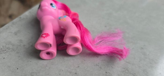 Pinkie Pie with ribbon in hair 3inch Brushable MLP G4 My Little Pony 2010