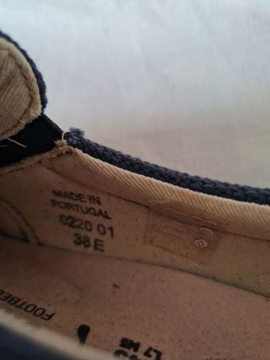 Birkingstock oswego canvas slip on Size 5 eu 38 midnight Navy Brand new boxed