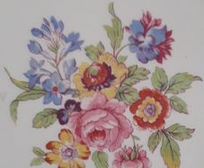 PLATE - Vintage - Tunstall - Chintz Square Floral