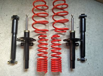 Renault Megane M (Scenic Cabrio Coupe Limo) 2003-2009 High Quality Lowering Kit, Made in Germany, NOTE: rear shocks sold