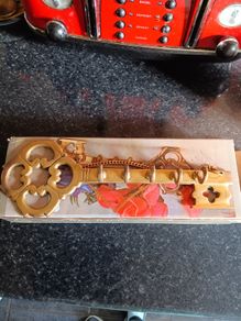 Brass hanging key holder
