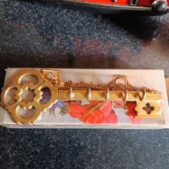 Brass hanging key holder