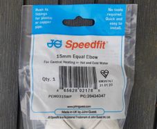 JG speedfit 15mm elbow