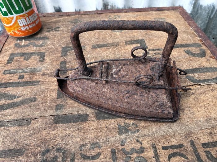 Old iron with cover