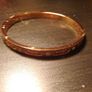 Genuine Coach Bangle Rose Gold Plated Sterling Silver Bracelet Image 2