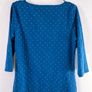 MARKS & SPENCER Ladies Blue Sleeved Polka Dot Top Image 2