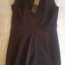 Faux leather dress with lace trim Image 2