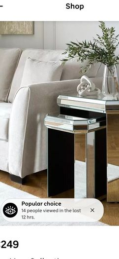 Mirrored livingroom furniture