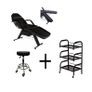 Beauty Bed With Drawers trolley shelf and stool Image 5