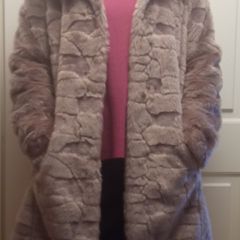 Faux Fur Lady's Coat