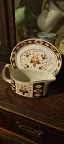 Rare Arklow Pottery Kildare gravy jug and underplate