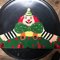 Wooden coat hooks - Clown