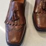 italian brown leather loafers Image 3