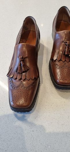 italian brown leather loafers