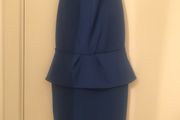 BNWT Cobalt Blue Peplum Dress size 8