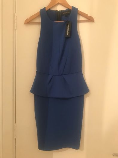 BNWT Cobalt Blue Peplum Dress size 8