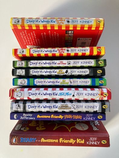 Nine Jeff Kinney Books
